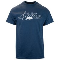 Utah state aggies 1888 script navy unisex t-shirt